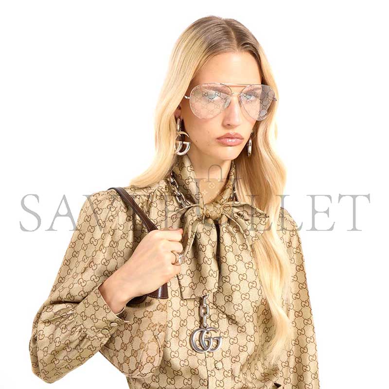 GUCCI PRINTED SILK TWILL SHIRT 860513